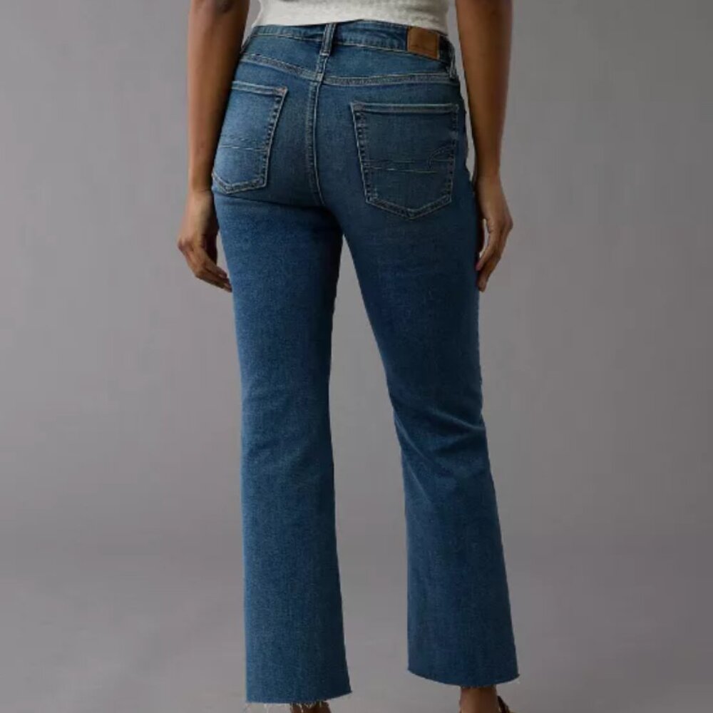 Next Level High-Waisted Kick Bootcut Crop Jean